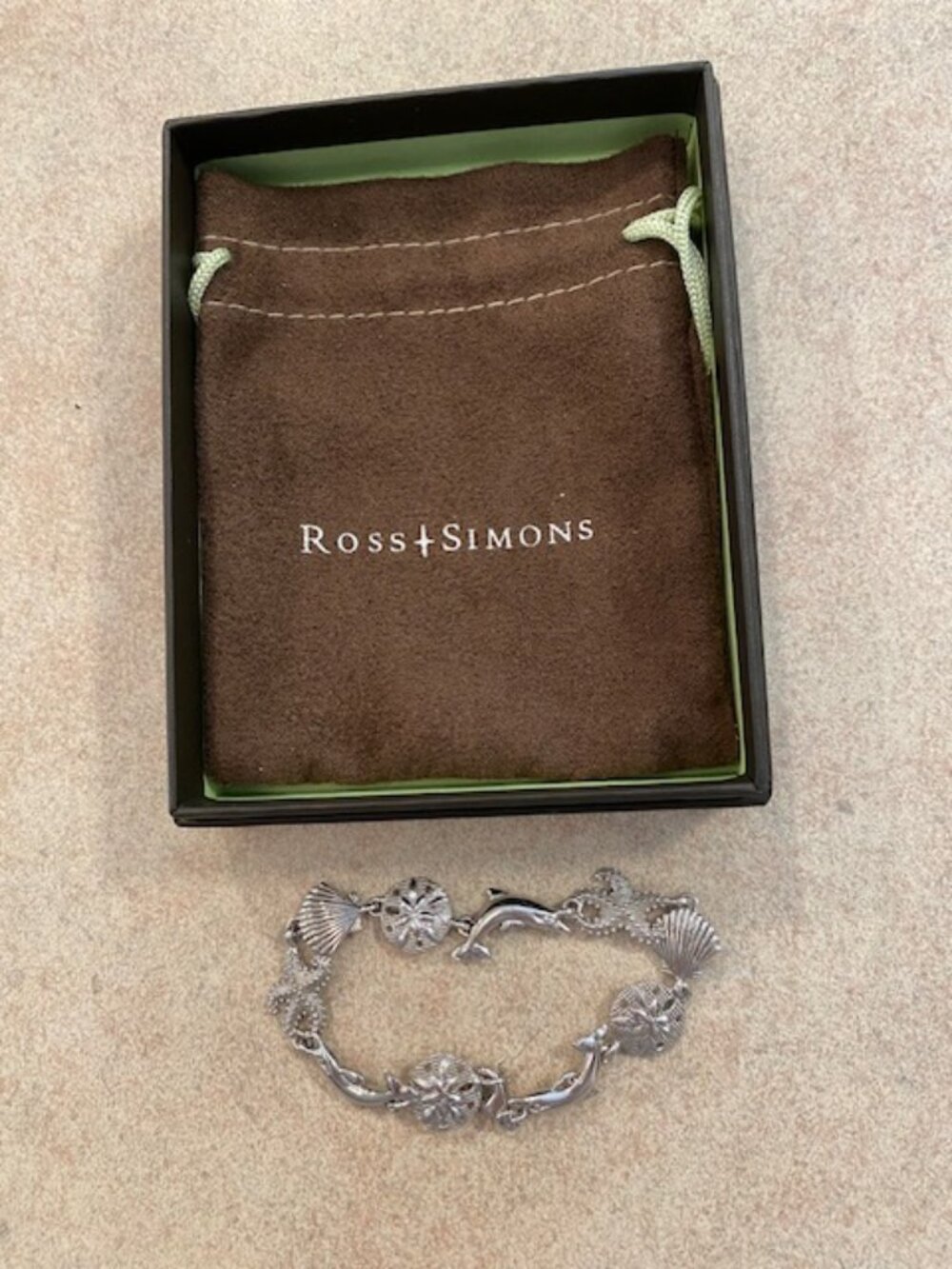 Ross Simons Sterling Silver Sea Life Bracelet
